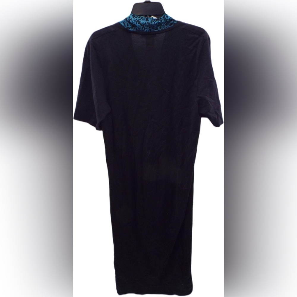 Roma Fendi 365 Women's Sheath Dress-Black/Turquoise Sz Medium - Picture 6 of 9